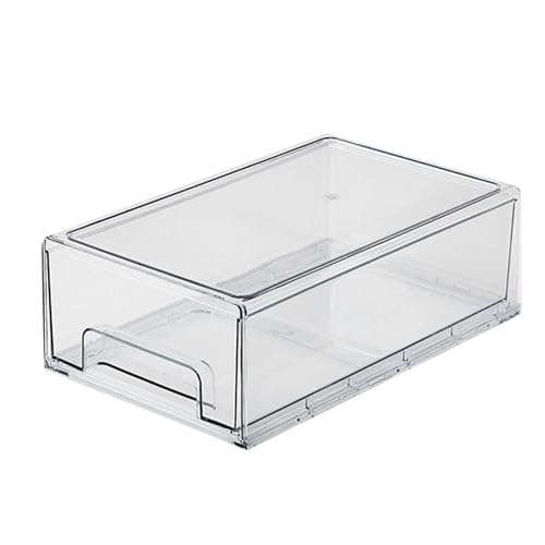 Acryl -Schreibtisch Organizer Schublade Rechteckig geformtes transparentes Desktop -Speicherbox für Büro in großer Kapazität von plplaaoo