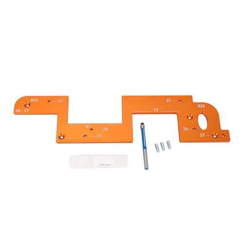 Arc Grooving Auxiliary Tool verdickte Aluminiumlegierung Mehrzweckbogens Grooves Cutter Vorlage für Holzbearbeitungsschränke Kleiderschränke von plplaaoo