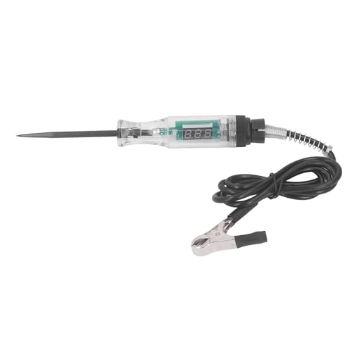 Automatisch -Circuit -Tester Automotive Test Stift LED Digitale Anzeige Elektrische Tester für Spannungsstromwiderstand Erkennung Professionelles Diagnosetool für (Schwarzer Drahttyp) von plplaaoo