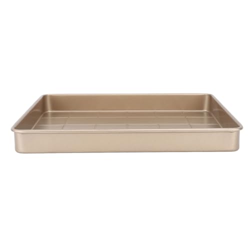 Blatt Pfanne Multifunktionales Kohlenstoffstahl Backblech -Tablett Non -Stab schnelle Heizofenschale für Blätterteig Cupcakes (Typ 1) von plplaaoo