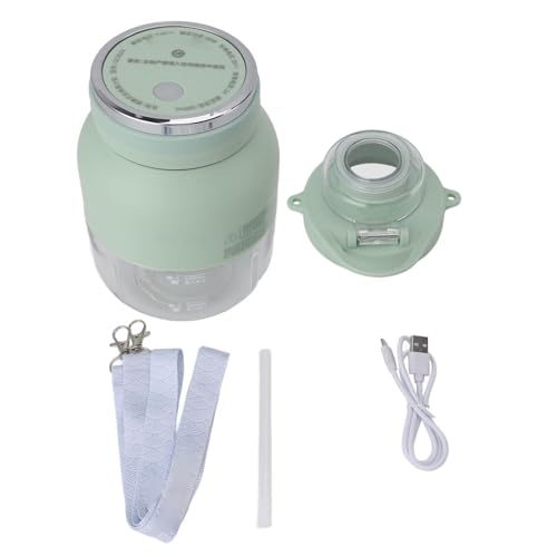 Blender Cup Electric Juicer Mini Tragbares automatische Dual -Gebrauch -Wasserflasche für Outdoor Sport PP Material 22.68oz (Hellgrün) von plplaaoo