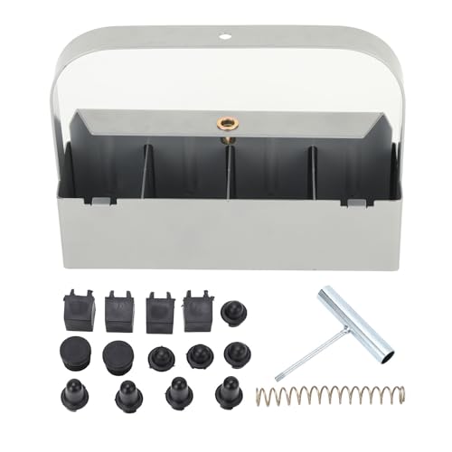Bodenblock Maker Edelstahl Manual Saatgut Blocker 4 Zell Handheld Bodenblockierwerkzeug für Gewächshäuser Gärten Farms Silber Bodenblock Maker Edelstahl Manual Saatgut Blocker 4 Zell Handheld Bodenblockierwerkzeug für Gewächshäuser Gärten Farms Silber von plplaaoo