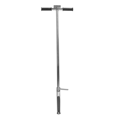 Bodenprobenersonde Edelstahl Langlebige Bodentestwerkzeug mit Auswahlfußpedal für Rasengartenfarm Probenahme 1meter 38 mm von plplaaoo