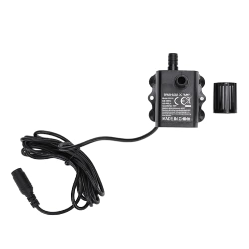 Brunnen -Tauchpumpe kleiner einstellbarer Durchflussrate 12 V 10 W 400 l 400 cm Hebe wasserdicht für Aquariumbrunnen Wasserkühlsystem von plplaaoo