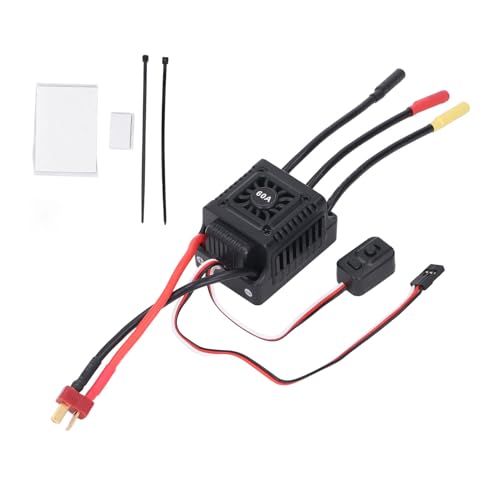 Bürstenlose ESC -Aluminiumlegierung 60A bürstenloser ESC -Elektrik -Speed -Controller für 1/10 RC von plplaaoo