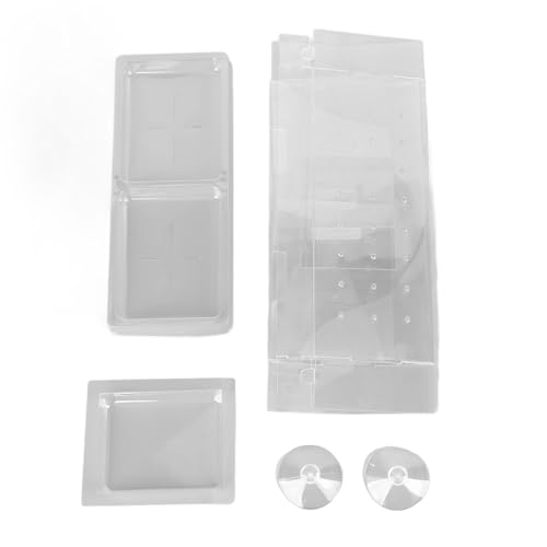 Clear Fenster Vogelhäuschen mit 2 Saugnäpfeln Starke Saug- transparent außen Fenster Vogelhäuschen mit Abflusslöchern von plplaaoo