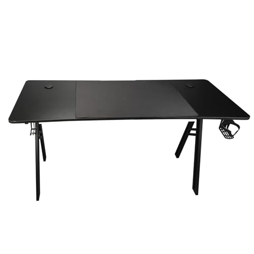 Computer Desk Gaming -Tisch große Nicht -Schlupf -Oberfläche mit Maus -Pad -Becher -Halbzeit Haken Haken Rahmen Stahlrahmen langlebige Partikelbrett 1,4 m breit für Home Office Computer Desk Gaming -Tisch große Nicht -Schlupf -Oberfläche mit Maus -Pad -Becher -Halbzeit Haken Haken Rahmen Stahlrahmen langlebige Partikelbrett 1,4 m breit für Home Office von plplaaoo