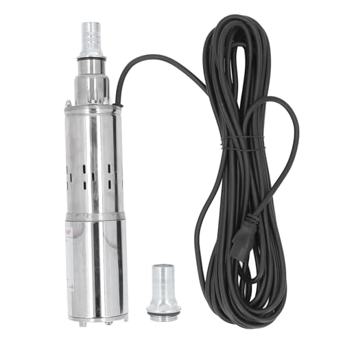 DC-Schrauben pumpe Edelstahl-Filter Kupfer motor 45m Kopf Solar Tiefbrunnen Tauch pumpe für Bewässerung 1,2 m³/h DC48 60V von plplaaoo
