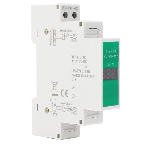 DC -Spannungsmesser LED Digitale Anzeige Ausgangsausgang DIN RAIL MOUNT -Voltmeter Elektrisches Instrument 11V -310V von plplaaoo