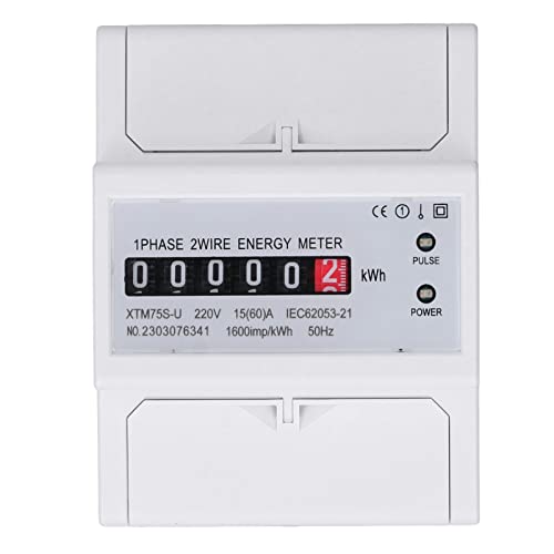 DC220V Einphase -Energiemesser Digital Display 4p 35 -mm -Schienenhalterung Stromkraftmesser von plplaaoo