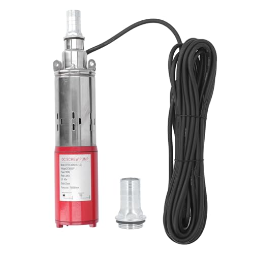 DC48V 60 V Gleichstromschraubenpumpe 45 m Kopf 1,2 m³/h Rohrtyp Edelstahlschraube Pumpe 1 Zoll ss Bewässerungspumpe für landwirtschaftliche Teiche von plplaaoo