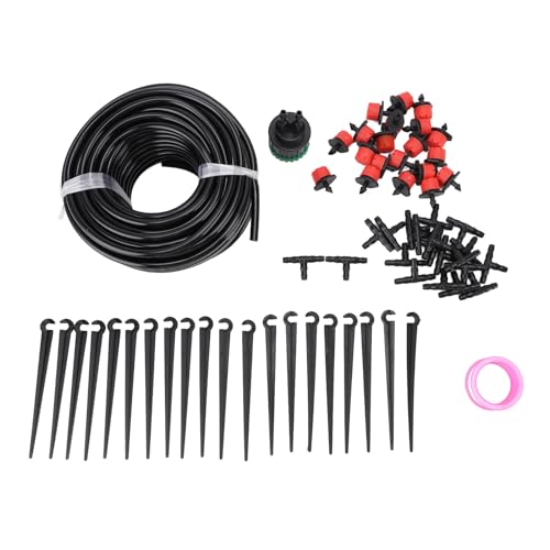 DRIP -Bewässerungssystem Einstellbarer Dual Way Red Cap Emitter Automatic Sprinkler Kit für Garten Rasen Gewächshaus PVC ABS Kunststoff 65,6ft 20m Schlauch 20 Emitter DRIP -Bewässerungssystem Einstellbarer Dual Way Red Cap Emitter Automatic Sprinkler Kit für Garten Rasen Gewächshaus PVC ABS Kunststoff 65,6ft 20m Schlauch 20 Emitter von plplaaoo