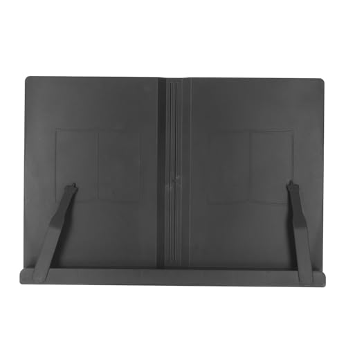 Desktop -Leseständer Multifunktional ergonomisch einstellbarer Buchhalter für Tablet Mobiltelefon Notebook ABS Material Compact Design (Schwarz) von plplaaoo