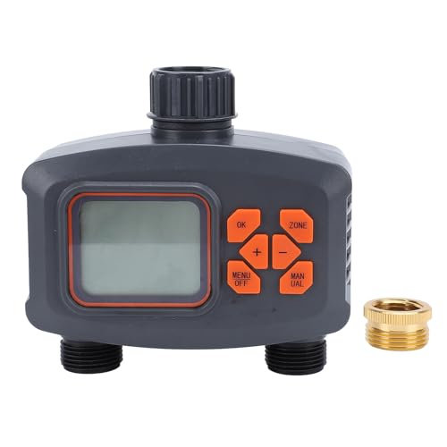 Digital 2 Outlet Schlauch Wasserhahn Timer programmierbarer Sprinkler Timer für Garten Außenwässerung Wasser Timer für Gartenschlauch von plplaaoo