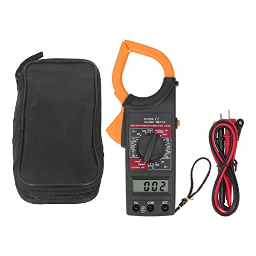 Digital Clamp Meter Handheld Spannungsstrom Tester Multifunktionales elektrisches Werkzeug für den industriellen Gebrauch PVC Messing 9.06 x 2,76in von plplaaoo