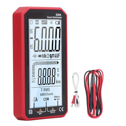 Digital Multimeter 6000 Zählungen Auto Ranging NCV Spannungstester Stromwiderstandsmesser Tool für Elektriker Techniker Abs Material kompakt Größe Digital Multimeter 6000 Zählungen Auto Ranging NCV Spannungstester Stromwiderstandsmesser Tool für Elektriker Techniker Abs Material kompakt Größe von plplaaoo