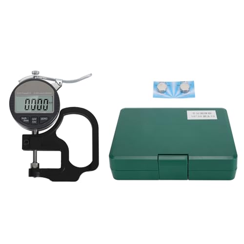 Digitale Dicke Gauge hohe Präzision 0,001 mm elektronischer Mikrometerdicke Messgerät mit LCD -Display für Papierlederblechmessung Legierung Legierung Stahl ABS 12,7 mm Reichweite Digitale Dicke Gauge hohe Präzision 0,001 mm elektronischer Mikrometerdicke Messgerät mit LCD -Display für Papierlederblechmessung Legierung Legierung Stahl ABS 12,7 mm Reichweite von plplaaoo