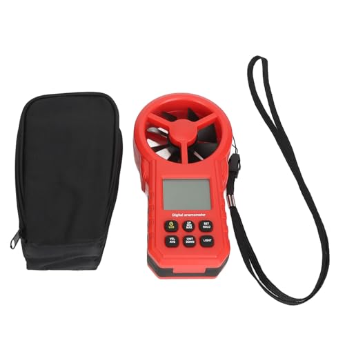 Digitale Temperatur Windgeschwindigkeitsmesser hohe Genauigkeit Handheld -Anemometer -Thermometer mit 5 Einheiten für Außenwettermessung ABS -Material Digitale Temperatur Windgeschwindigkeitsmesser hohe Genauigkeit Handheld -Anemometer -Thermometer mit 5 Einheiten für Außenwettermessung ABS -Material von plplaaoo