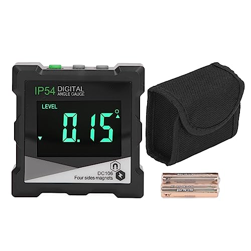 Digitale Winkel anzeige 4x90 Grad Messung Elektronische Ebene LCD-hintergrund beleuchtetes Display IP54 Wasserdichtes digitales Neigung messer mit magnetischer Oberfläche für Bau von plplaaoo