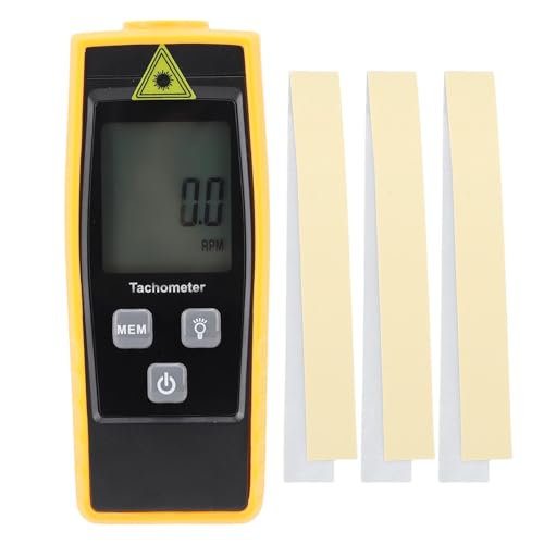 Digitaler Drehzahlmesser Nicht -foto -Drehzahlmeter hoher Genauigkeit 5 Ziffer LCD -Display -Rotationsgeschwindigkeitsmessgerät für Motoren Maschinenteile ABS von plplaaoo