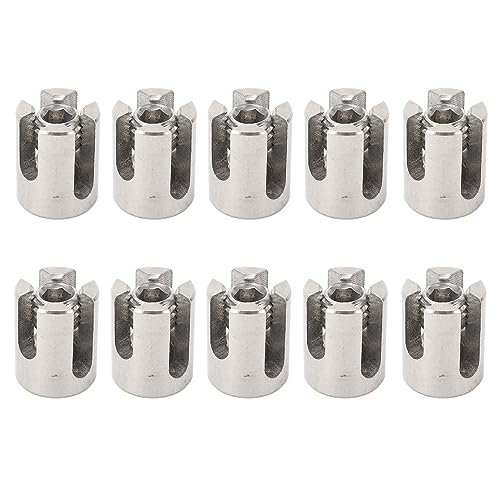 Drahtseil gitter Kreuz clip Edelstahl Kabel Geländer Seil Klemme für Wand Trellis System 316 Edelstahl 10 Stück Drahtseil gitter Kreuz clip Edelstahl Kabel Geländer Seil Klemme für Wand Trellis System 316 Edelstahl 10 Stück von plplaaoo