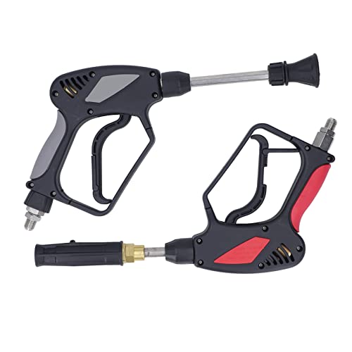 Druckscheibe -Waffe mit 5000psi 10,57 GPM Anti -Wicking -Sicherheitsschloss Hochdruckauto -Waschmaschine Triggerpistole (Männlicher Gewinde M4x1.5mm TIPP -Stecker) von plplaaoo