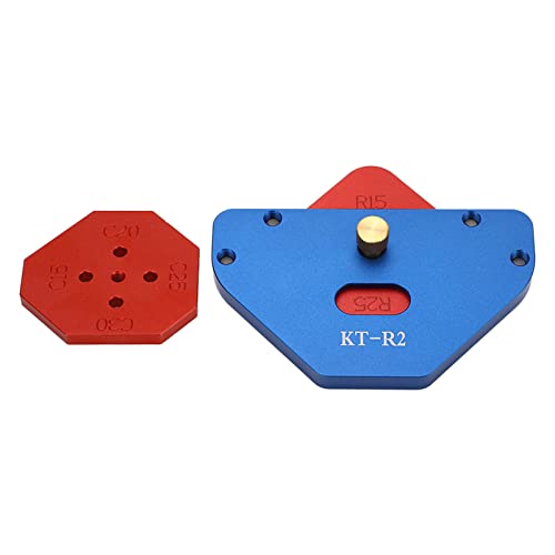 Eckradius -Routing -Vorlagen 8 in 1 R15 R20 R25 R30 C15 C20 C30 C30 Holzbearbeitungsrouter Aluminiumlegierung Runder Jig von plplaaoo