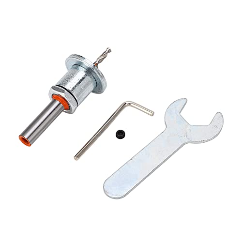 Einstellbarer Grenzwert Taper Bohrer Countersink Schleife Spiralbit für Holz Kunststoff Weiches Metall 3,0 x 8 mm Legierungsstahl Stahl Silber mit Schraubenschlüsselscheibe von plplaaoo