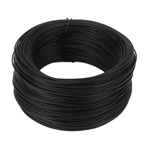 Elektro verzinkte Eisendraht 0,55 mm 85 m PVC Beschichtet flexibler, biegbarer Metalldraht für Kabelbinden- und Handwerksprojekte stabiler Anti -Rost -Korrosionsbeständig (Schwarz) von plplaaoo