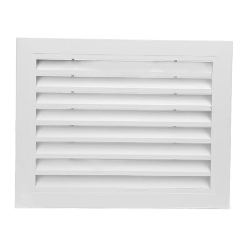 Fixes Return Air Louver Fenster Fenster Aluminium Legierung Entlüftungsabdeckung 400x300mm Quadratische stilvolle rostfeste für Badezimmer Küche Wandlüftung AC -Entlüftungsgitter von plplaaoo