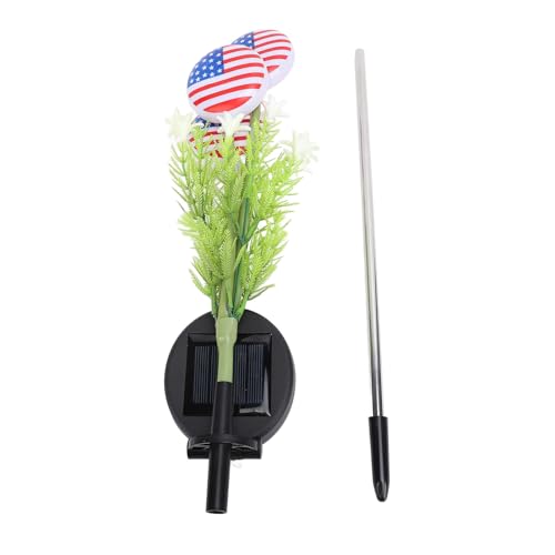 Flag Solar Light Patriotic Outdoor Decoration Solar angetriebene LED -Wasserbeständige Gartenpfahl Licht für Rasen Patio Walkway Independence Day Memorial Day Veterans Day von plplaaoo