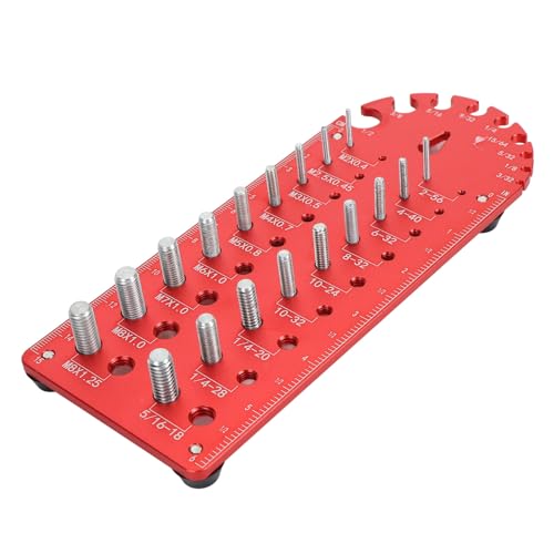 Gewindeprüfer Nut Bolzen -Identifikator Multi -funktionaler Aluminiumlegierung tragbarer Schraubwaden -Tiefe Messwerkzeug für Mechanikeringenieure DIY -Enthusiasten Gewindeprüfer Nut Bolzen -Identifikator Multi -funktionaler Aluminiumlegierung tragbarer Schraubwaden -Tiefe Messwerkzeug für Mechanikeringenieure DIY -Enthusiasten von plplaaoo