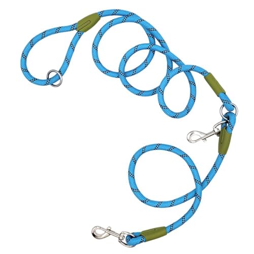 Hände kostenlose Hundeleine verstellbare reflektierende Nylonleine für kleine mittelgroßen Hunden Training im Freien Aktivitäten Schwarz Blau Orange Pink Purple Multicolor (A) von plplaaoo