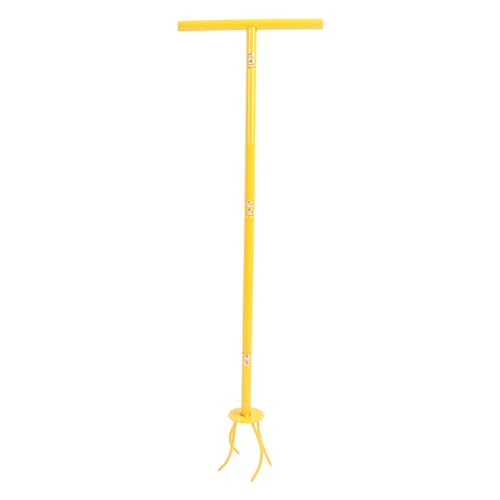Handbuch Twist Pinne Eisen tragbarer langes Griff Hand Pinne Gartenkrallen Anbau für Lüftung Wasser Absorption Premium Dauerhaftes Gartenwerkzeug für Blütenbetten Gemüseflecken von plplaaoo