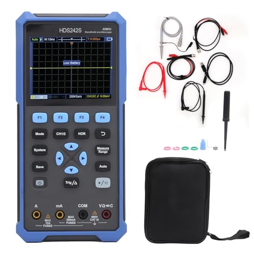 Handheld Digital Oszilloskop Multimeter Mini 2 Kanal 40 MHz LCD Rückenbeleuchtung Autokalibrierungsspeicher Tragbarer Oszilloskop für Ingenieure Techniker Studenten Handheld Digital Oszilloskop Multimeter Mini 2 Kanal 40 MHz LCD Rückenbeleuchtung Autokalibrierungsspeicher Tragbarer Oszilloskop für Ingenieure Techniker Studenten von plplaaoo