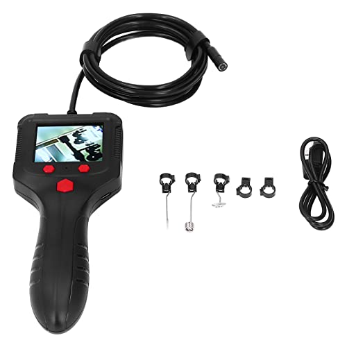 Handheldendoskop 2.4in HD IPS LCD -Bildschirm Wasserdichte Objektiv Flexible Kabel Tragbare Rohrinspektionskamera mit leichter 5 V für Autokanalkanalkanäle Inspektion von plplaaoo