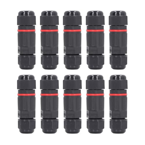 IP68 Wasserdichtem Anschluss 3 Pin Lötmittelkabelanschluss Schraube Verriegelung Outdoor Junction Box AC450V 16A Haltbares PA66 -Material für industrielle Geräte und Instrumente von plplaaoo