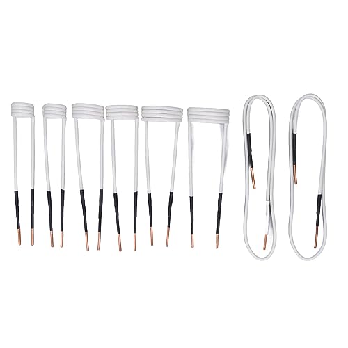 Induktionsheizung Spulen Kit Messing Kern Hochtemperatur Schnelle Heizung Rusty Bolzen Muttern Entfernen Werkzeug für Automaten Reparatur 8pcs mit Lagerbox Set mit Lagerbox von plplaaoo