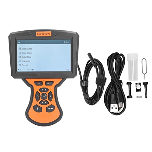 Industrielle Endoskopinspektionskamera 5in Bildschirm HD 1080p Digital Abwasserkanal IP67 wasserdicht 8mm Objektiv (5m) von plplaaoo