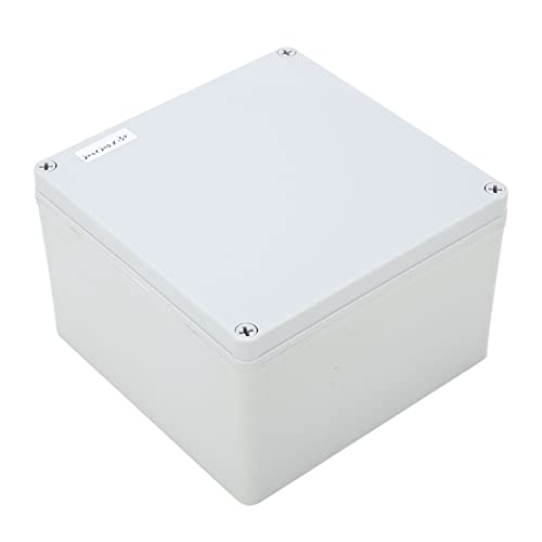 Junction Box Universal Electrical Box wasserdichte IP67 Outdoor ABS Elektrische Gehäuse mit Montageplatte für DIY -Projekte harte Umgebungen Grau 200 x 200 x 130 mm von plplaaoo