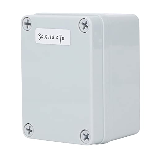 Junction Box mit Montageplatte ABS Kunststoff DIY Elektrische Projekthülle IP67 wasserdichtes staubfestes Gehäuse grau 110 x 80 x 70 mm für den Gebrauch im Innenbereich im Freien Junction Box mit Montageplatte ABS Kunststoff DIY Elektrische Projekthülle IP67 wasserdichtes staubfestes Gehäuse grau 110 x 80 x 70 mm für den Gebrauch im Innenbereich im Freien von plplaaoo