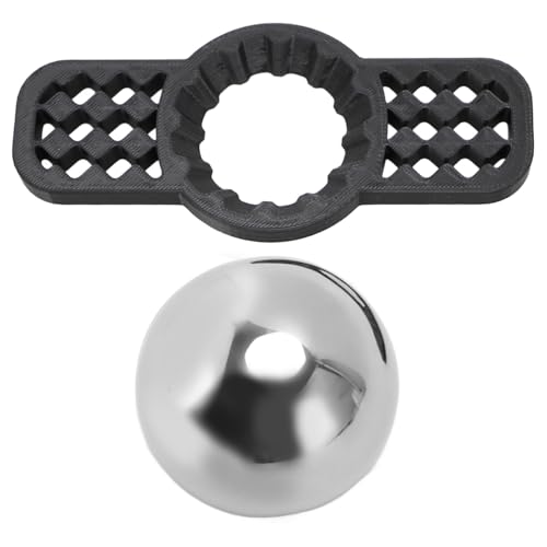 Kaffeekühlwerkzeug Edelstahl wiederverwendbarer gefrorener Ball mit abnehmbarem Ständer zur Verbesserung des Kaffeegeschmacks und zur Verringerung der Bitterkeit für (Schwarz) von plplaaoo