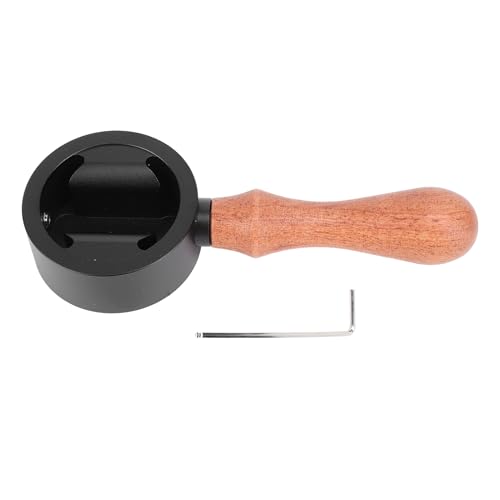 Kaffeemaschine Dampfhebel Hebel Aluminiumlegierung Massiv Holz Dampfknopf Griff Rotary Control für 878 Kaffeemaschine Barista Home Kitchen Upgrade Accessoire (Schwarz) von plplaaoo