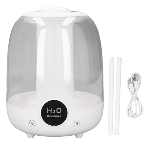 Kleiner Luftbefeuchter 3L Desktop -Luftbefeuchter mit zwei Spray und Aromatherapie für Plastik von Home Office 6,3 x 6,3 x 8,27 Zoll von plplaaoo