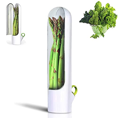 Kräuter Savor Pod Frischhaltebehälter,Herb Savor Pod, 9.8 Zoll Kräuter Aufbewahrungsbehälter Hält Grüns frisch Herb Keeper Spargel Keeper Praktische Küchenhelfer für Koriander, Minze, Petersilie von plplaaoo