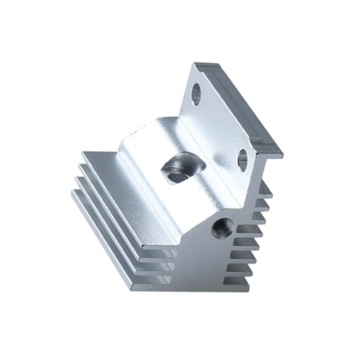 Kühlkörper Hotend Kühler Aluminiumlegierung Legierung Kühlkörper kompatibel mit K1 K1 Max 3D -Druckerteile Kühlblock Präzisionsgift ein Stück Formstück Silber 28x24x20mm (1) von plplaaoo