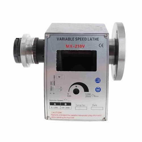 Lathe Control Box Premium Aluminium Legierung Rostfrei Drehzahl regler für WX 210V Mini-Drehmaschine 2500 U/min Dual-Gurt-Positionen Lathe Control Box Premium Aluminium Legierung Rostfrei Drehzahl regler für WX 210V Mini-Drehmaschine 2500 U/min Dual-Gurt-Positionen von plplaaoo