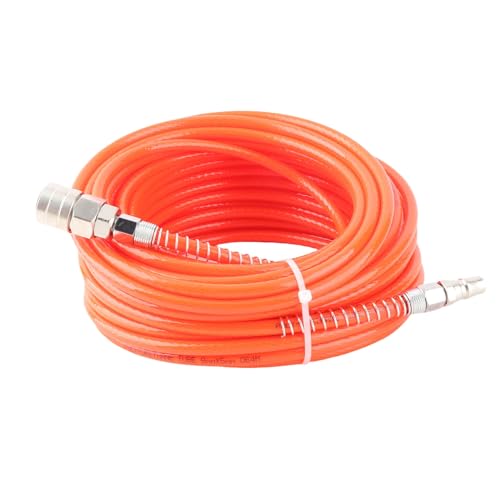 Luftkompressor Hochdruckschlauch PU Pneumatischer Rohr 20m Länge 1/4 -Zoll -NPT -Stecker 5 mm Innendurchmesser 8 mm Außendurchmesser für Autokonstruktionsstellen (Rot) von plplaaoo