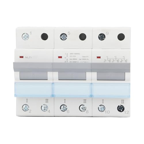 Manuelles Übertragungsschalter Dual Power 400VAC 3p DIN -Schienenhalterung mit Überlastschutz Einseiten -Verriegelungsschalter für RV Home Electrical System (125a) von plplaaoo