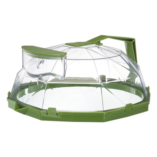 Mikrowellen -Lebensmittelabdeckung Splitterschutz Hochtemperaturbeständiger wiederverwendbarer Schalenplattenabdeckung mit Grifflüftung für Küchenschalen Gerichte PC -Material (Grasgrün) von plplaaoo